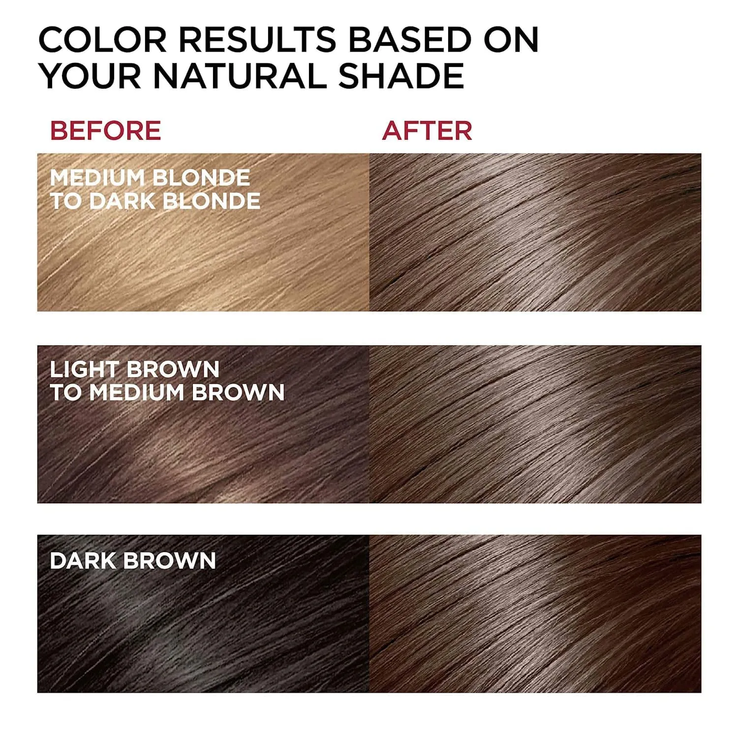 Herbal Light Brown Hair Color Shampoo - 3 in 1 Lasting Hair Dye for Women & Men, 17.60 Fl Oz