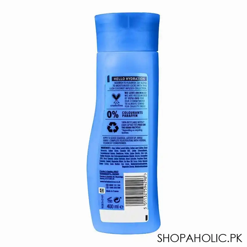Herbal Essences Hello Hydration Coconut Extract Shampoo, 400ml