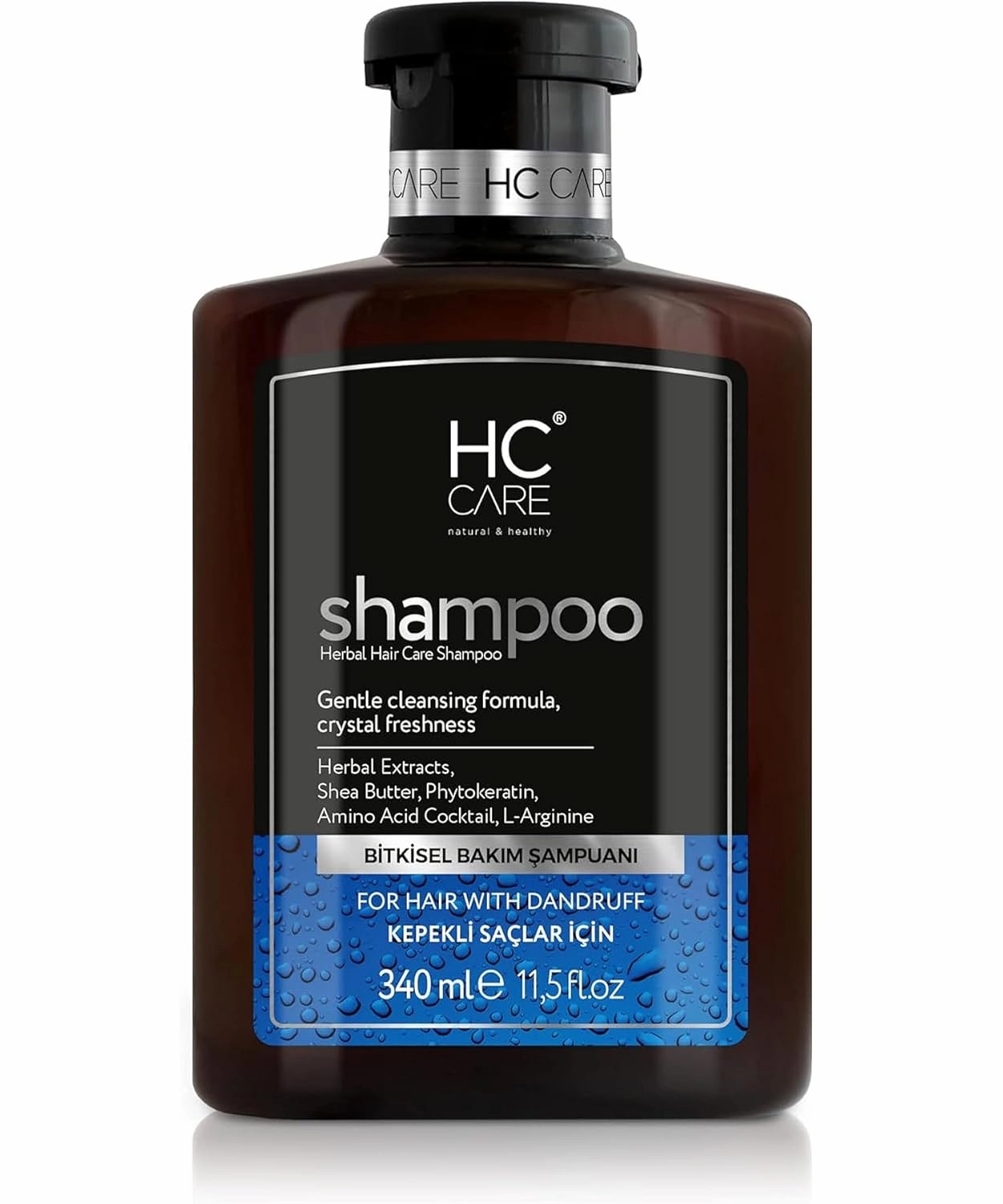 Herbal Shampoo for Dandruff Hair 11.5 fl oz - Hair Strengthening Anti Frizz Daily Shampoo - Hydrating Hair Care for Dandruff Damaged Hair and Growth, Color Treated Hair