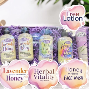Herbal Total Body Bath Set with Free Lotion