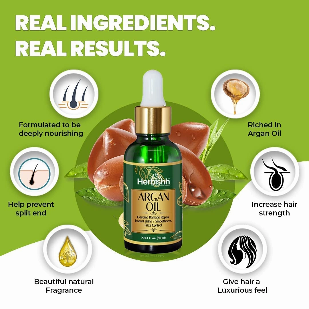 Herbishh After Color Shampoo Combo Contains Hair Color Shampoo Hair Dye 500ml Argan Oil Pro Keratin And Argan Hair Mask For Hair Straightening, Shine and Protection For Men And Women (Chestnut Brown)