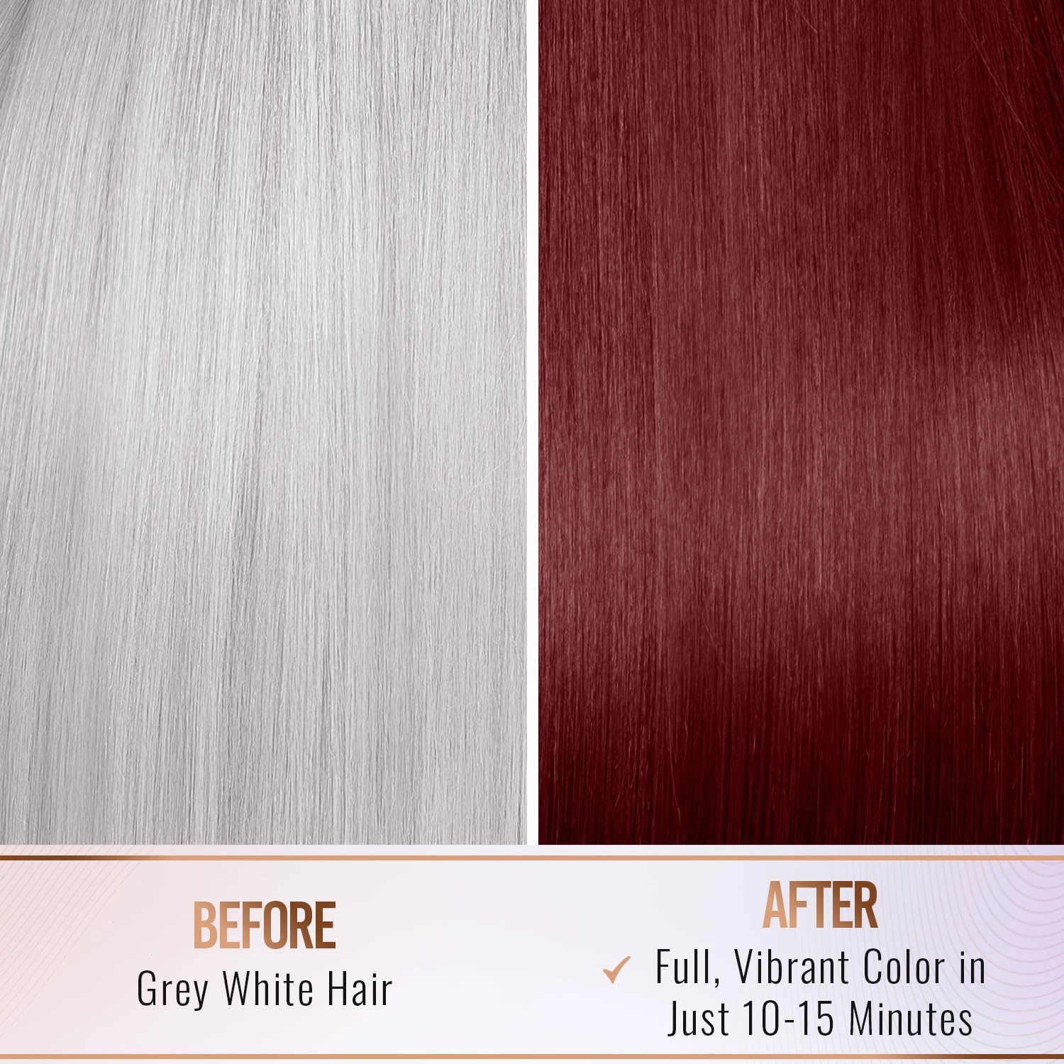 Herbishh Argan Hair Mask Shampoo - Natural Hair Dye for Gray Hair - Long-Lasting Color in Minutes - Travel Size - Ammonia-Free - 10 1 Pack (Grape Red)