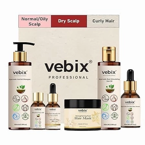 HN Customized Regimen -Full Kit- Lotus AntiHairfall Shampoo & Neem Oil   Hair Glow Serum   Onion Hair Mask   Hair Booster Serum AND Kumkuma Face Brightening Oil | [10.82 Fl.oz] - (Dry Scalp) |.|