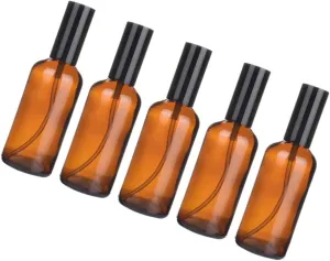 Housoutil 5pcs Spray Bottles Glass Pump Bottle Liquid Subpackaging Bottle Travel Bottle Essential Oil Bottle
