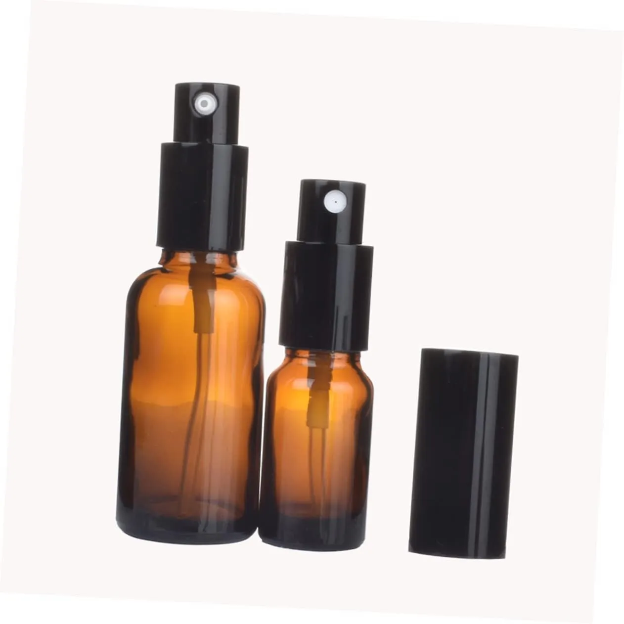 Housoutil 5pcs Spray Bottles Glass Pump Bottle Liquid Subpackaging Bottle Travel Bottle Essential Oil Bottle