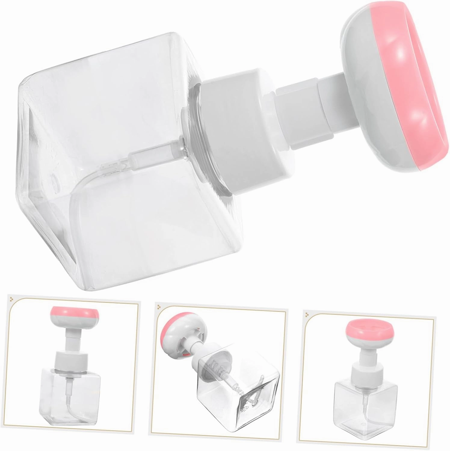Housoutil Pcs Hand Soap Foam Dispenser Foaming Soap Pump Refillable Pump Bottle for Kitchen Bathroom