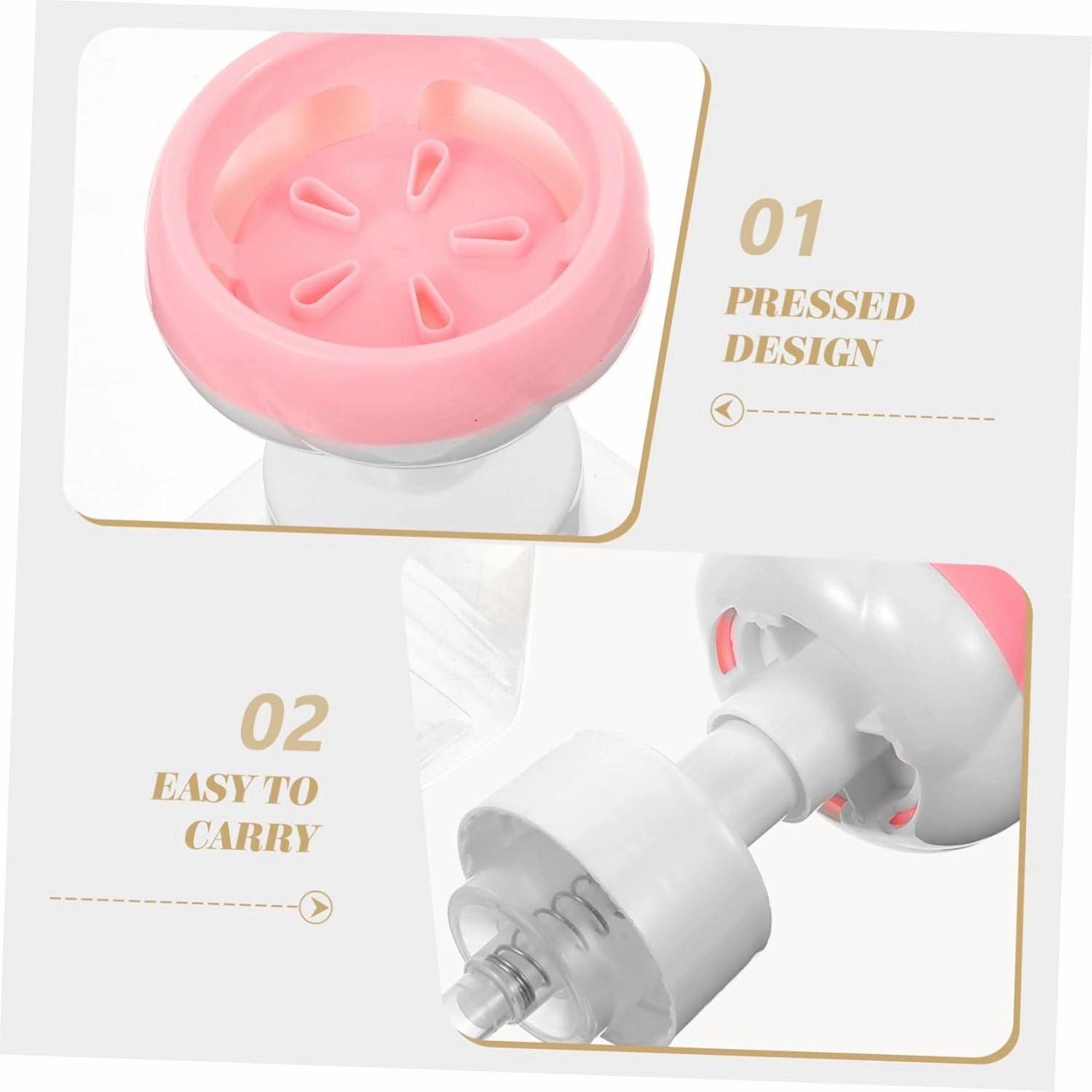 Housoutil Pcs Hand Soap Foam Dispenser Foaming Soap Pump Refillable Pump Bottle for Kitchen Bathroom
