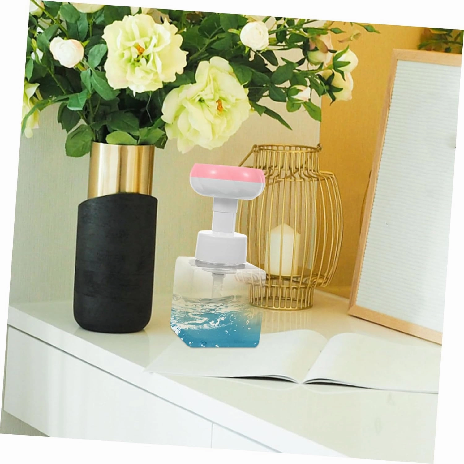 Housoutil Pcs Hand Soap Foam Dispenser Foaming Soap Pump Refillable Pump Bottle for Kitchen Bathroom