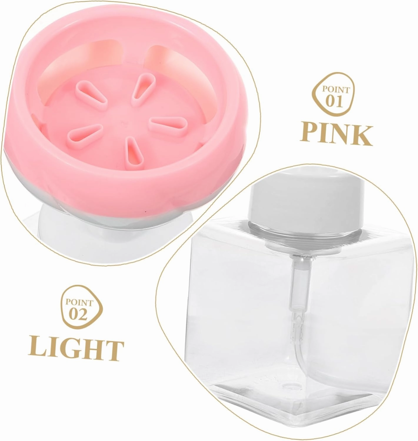 Housoutil Pcs Hand Soap Foam Dispenser Foaming Soap Pump Refillable Pump Bottle for Kitchen Bathroom