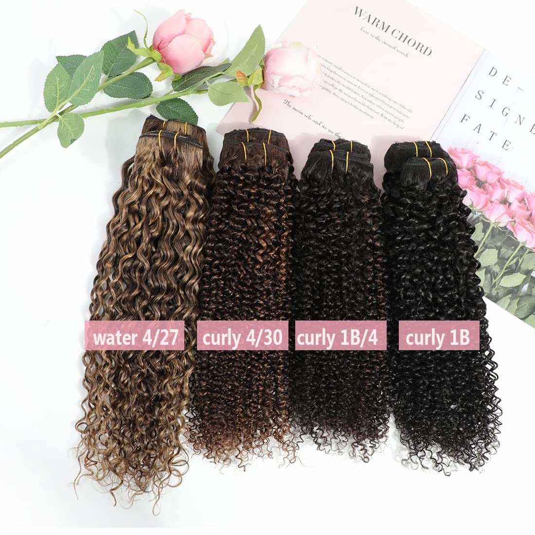 Human Hair Clip in Extensions for Black Women 4/27 Water Wavy Curly Clip in Hair Extensions Real Human Hair 4/27 Chocolate Brown Mix Blonde Urbeauty Highlight Clip Ins Natural Hair 10Pcs/120g