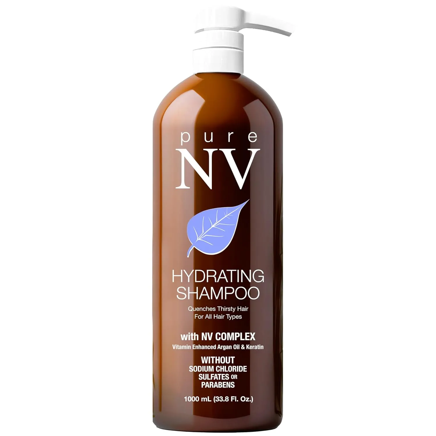 Hydrating Shampoo – Moisture Boost for Dry, Damaged, or Frizz-Prone Hair – Lightweight, Nourishing Cleanser with Botanical Extracts & Plant Proteins – Sulfate-Free & Color-Safe – Liter