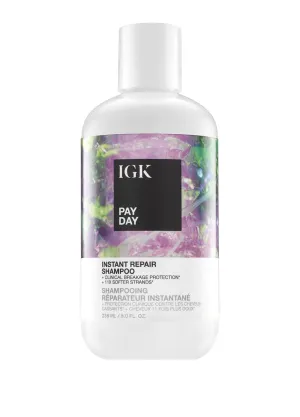 IGK PAY DAY Instant Repair Shampoo | Bond-Building   Damage Repair | Vegan   Cruelty Free | 8 Oz