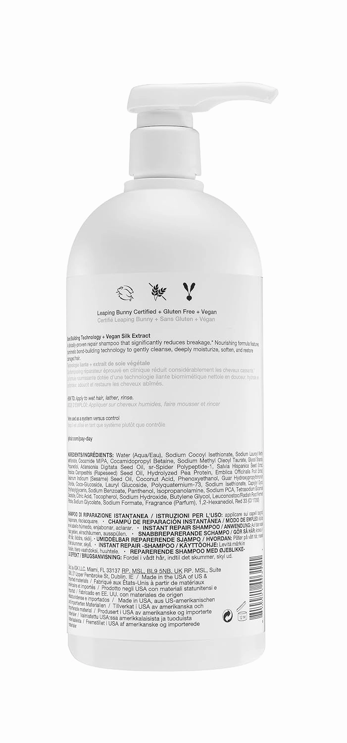 IGK BLONDE POP Purple Toning Shampoo Liter | Brighten   Neutralize Brass | Vegan   Cruelty Free | 33.8 Oz