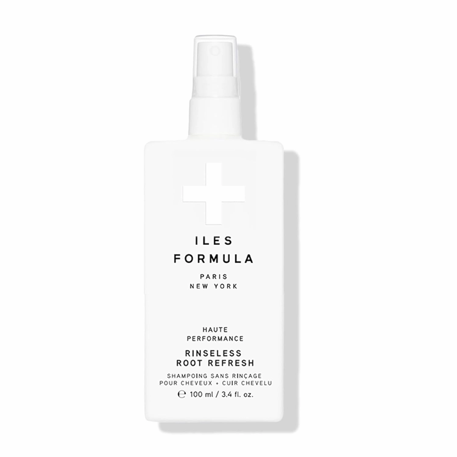 ILES FORMULA Rinseless Root Refresh – Botanical Alternative to Dry Shampoo, Absorbs Oil & Sweat, Boosts Volume, Curl Retention & Scalp Freshness with Panthenol & White Tea Flower Perfume (3.4 Fl Oz)