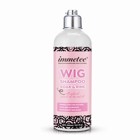 immetee 2 in 1 Shampoo & Conditioner for Wig, Soak & Rinse Wig Shampoo for Human and Synthetic Hair, Prolong Wig life. 300ml/10.1fl oz (For Synthetic Wigs)