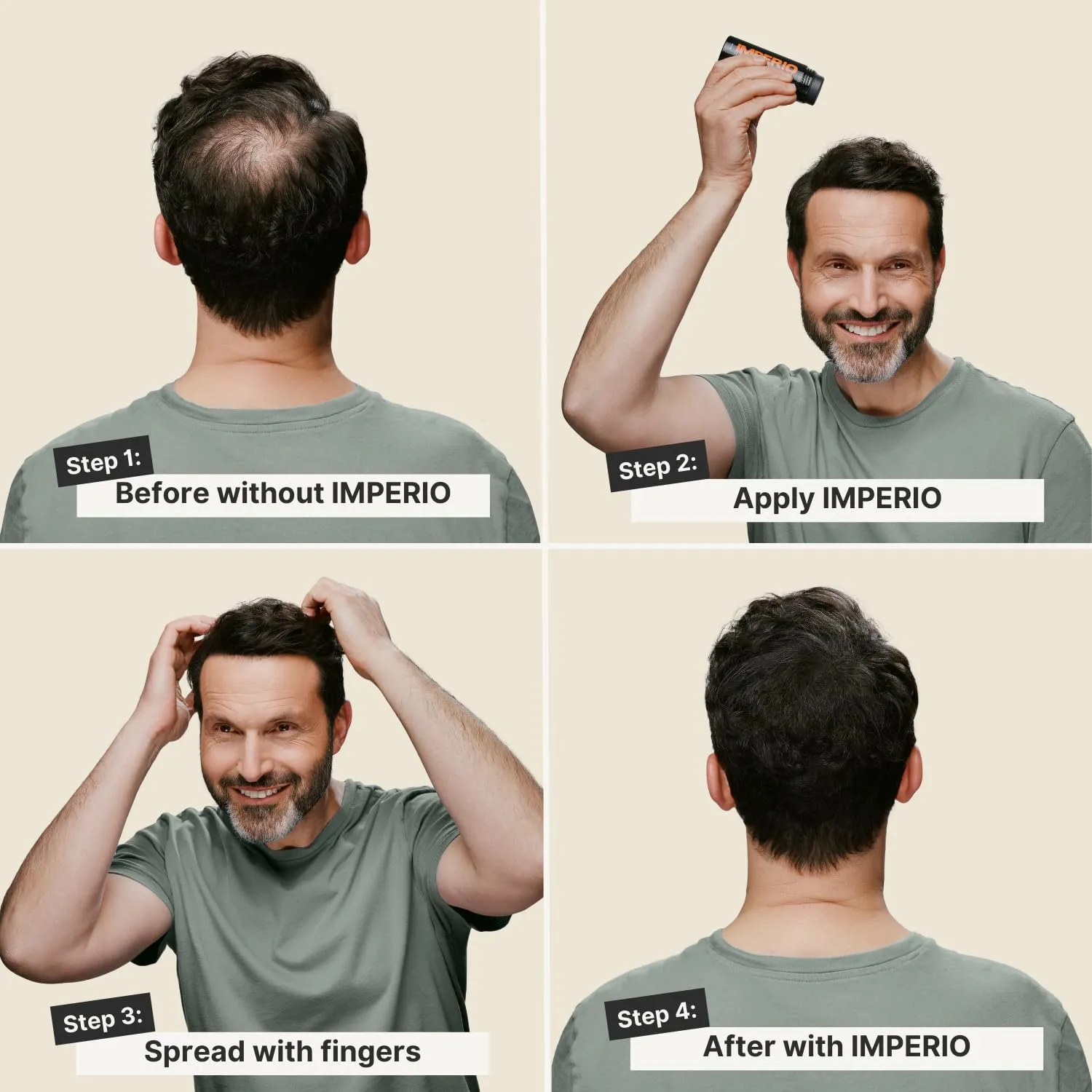 IMPERIO Hair Building Fibers for Thinning Hair - 26g Premium Hair Fibers for Women & Men in Hairdresser Quality - Hair thickening in less than 20 seconds (Light Blonde)
