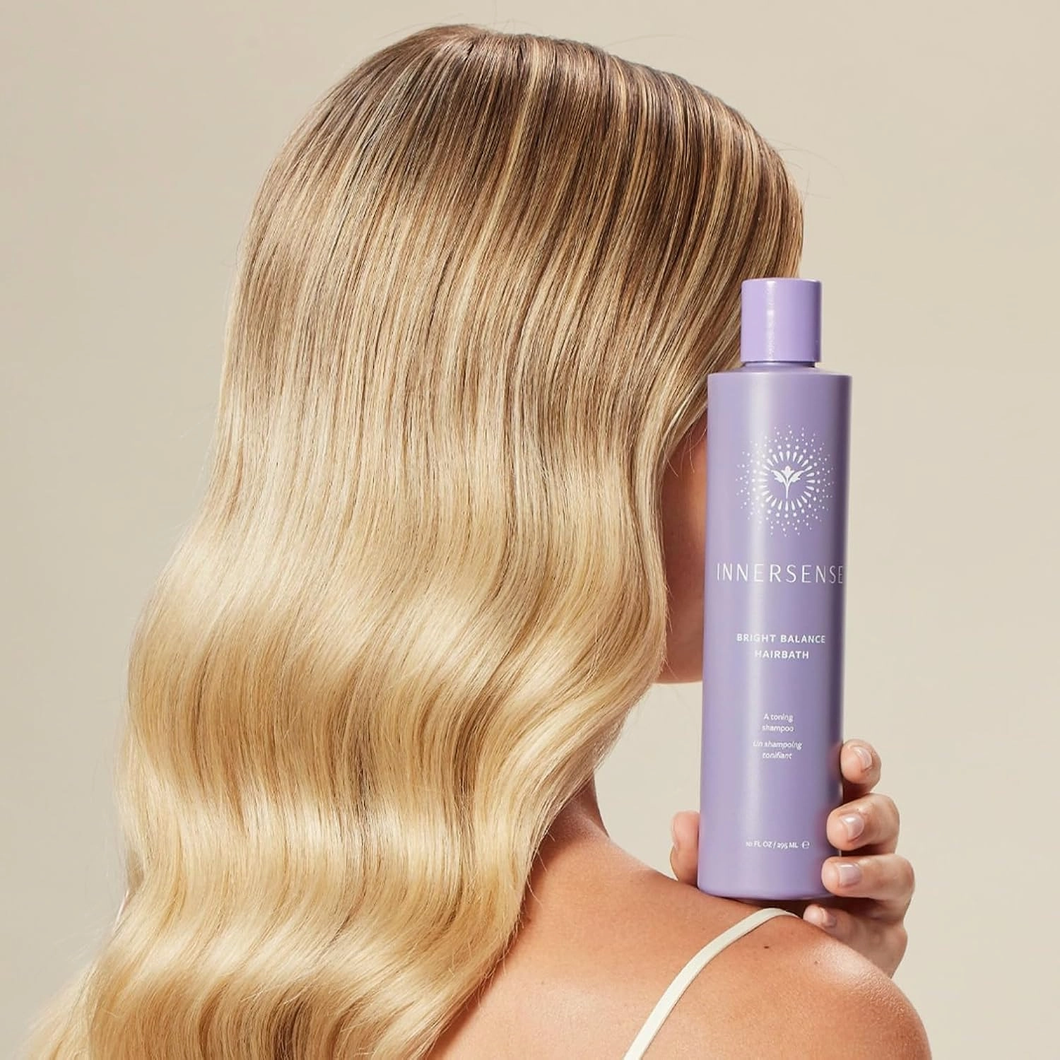 INNERSENSE Organic Beauty - Natural Bright Balance Purple Toning Hairbath | Non-Toxic, Cruelty-Free Haircare (32 fl oz | 946 ml)