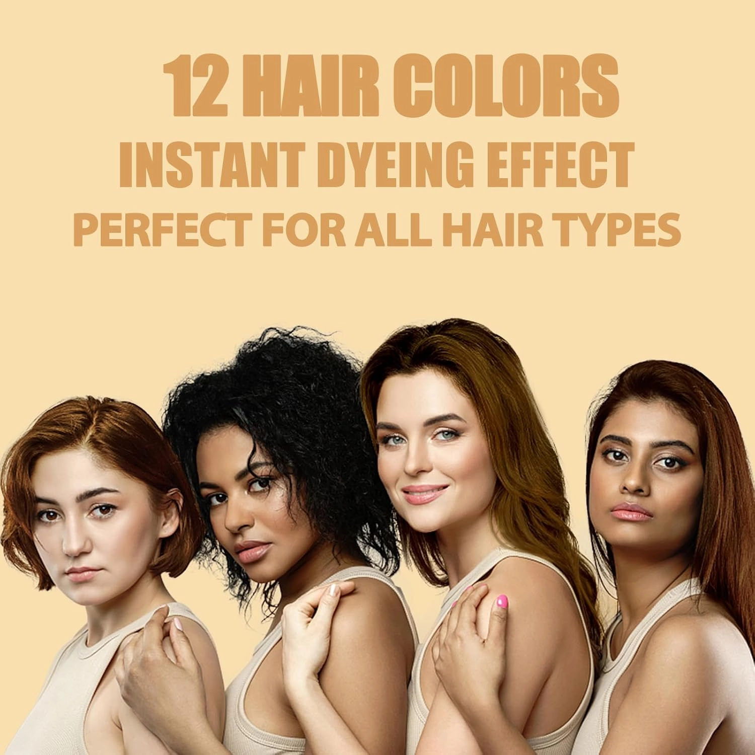 Instant Blonde Brown Hair Dye Shampoo 500ml for Men & Women, 3 in 1 Golden Color 100% Gray Coverage, Natural Dye in Minutes 17.6 Fl Oz