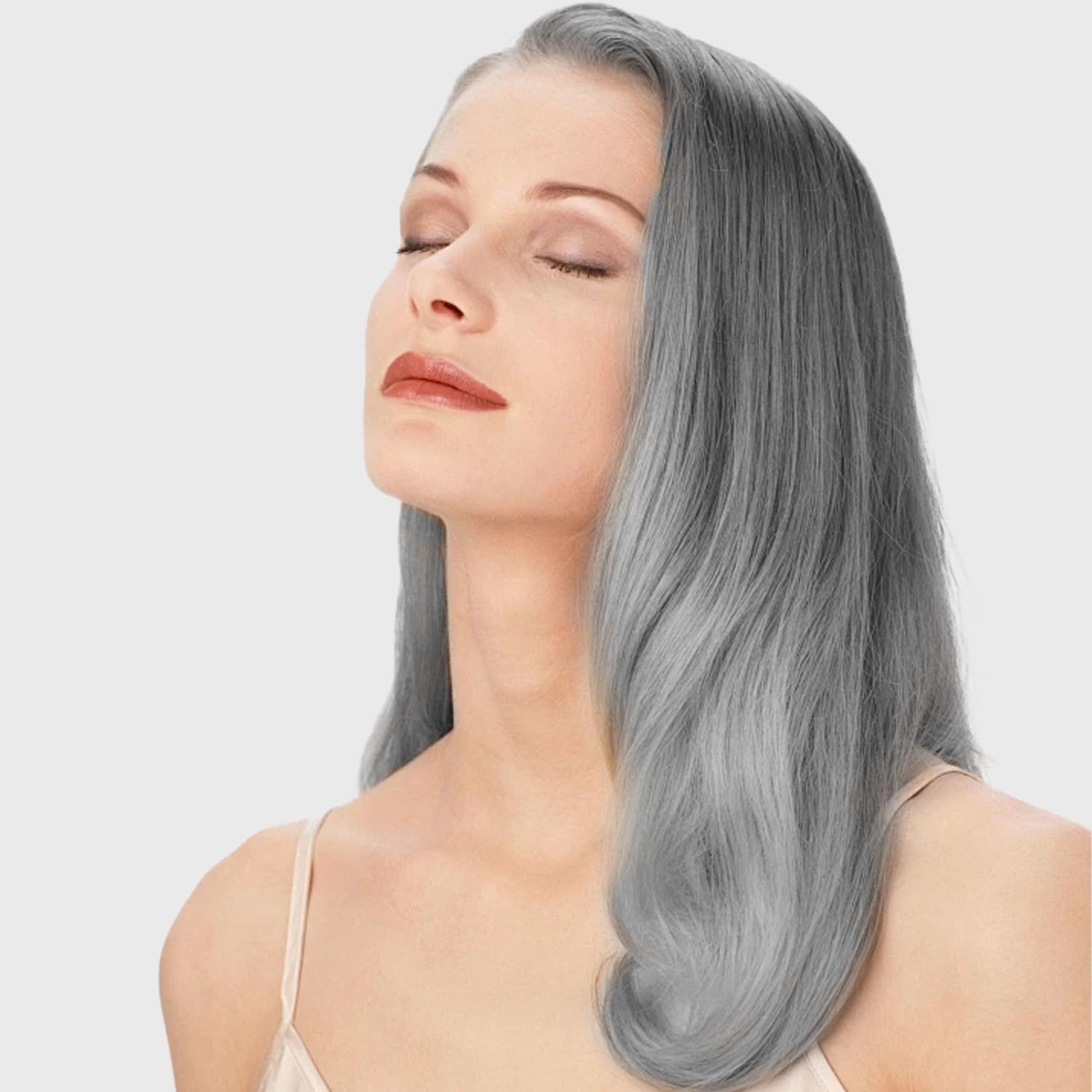 Instant Silver Gray Hair Dye Shampoo 500ml for Men & Women, 3 in 1 Silver Hair Dye, Easy to Use, Natural Shampoo Silver Hair Dye in Minutes 16.9 Fl Oz (Silver gray)