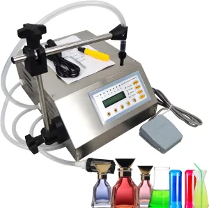 INTBUYING Liquid Filling Machine 3.2L/min Large Flow Liquid Filler with Digital-control System 2ml-3500ml Filling volume Filling Machine for Cosmetics,shampoo,oil