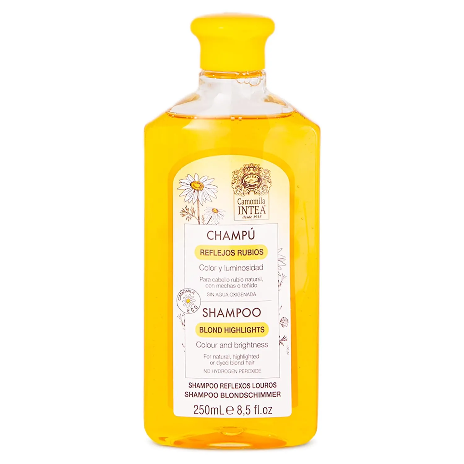Intea Chamomile Shampoo - Premium Blonde Brightening Shampoo - Non-Ammonia, Easy Application for Natural or Dyed Hair - 8.5oz