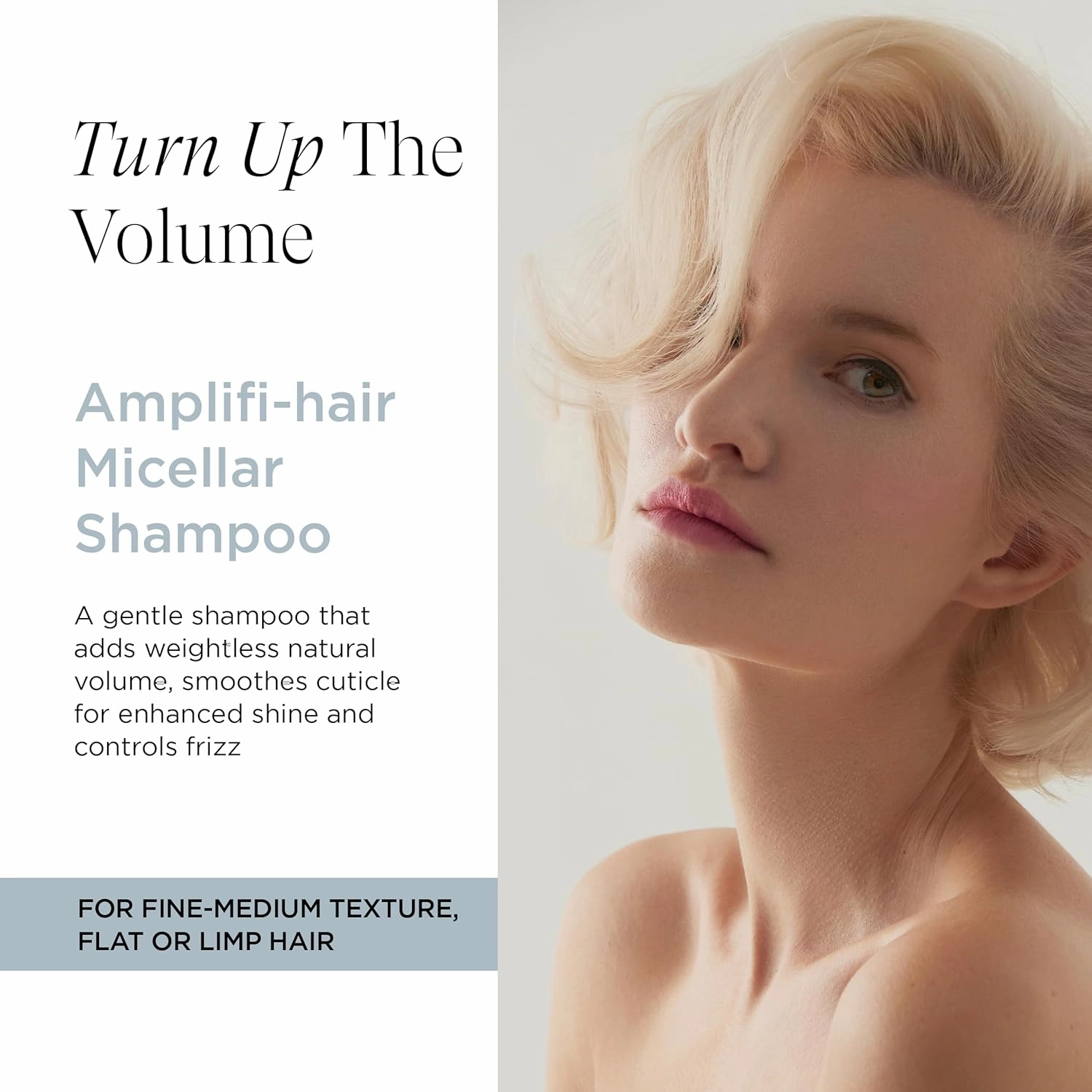 Intelligent Nutrients Amplifi-hair Micellar Shampoo, Plant-Powered Volumizing Shampoo for Fine Hair, Vegan Formula, 32 Oz