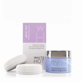Intense Gloss Duo: Intense Lustre Mask 100ml and Gloss Bar Solid Shampoo (2 x shampoo bars) 60g, Deep Hydration, Bright Shine and Silky Soft SilverWhite Hot Intense Gloss Duo