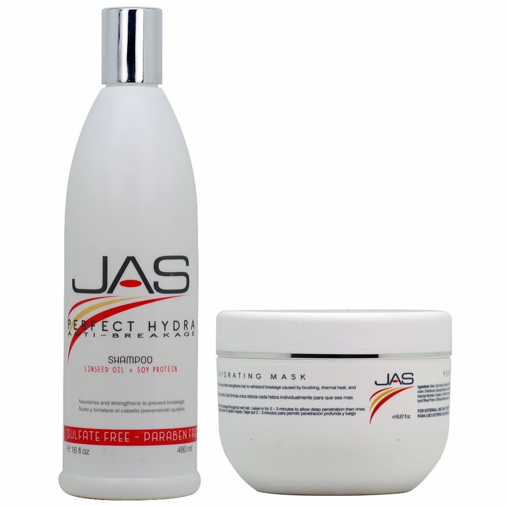 JAS Perfect Hydra Anti-Breakage Shampoo   Mask 16oz