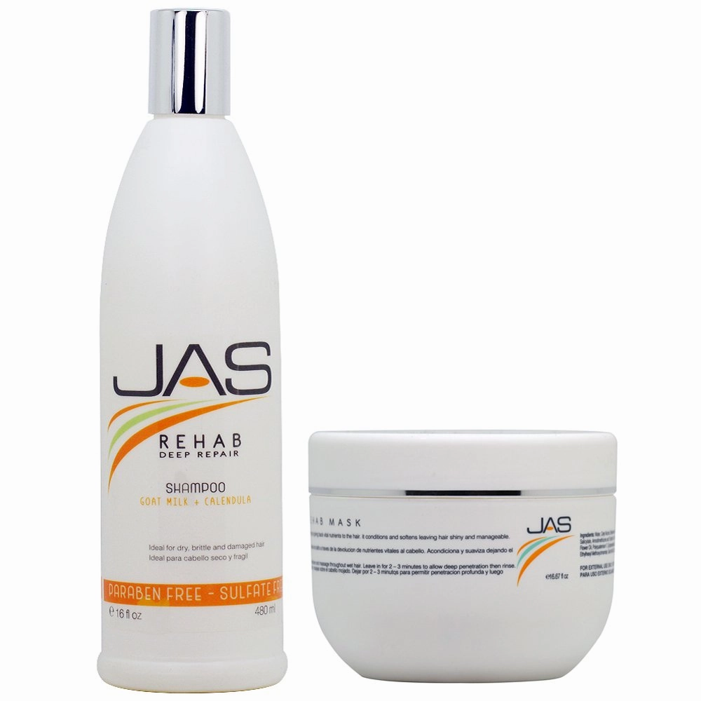 JAS Rehab Deep Repair Shampoo   Mask 16oz