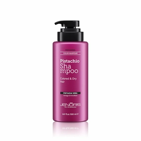 Jenoris Pistachio Shampoo for Color Treated Hair, Moisturizing Shampoo for Women, Enriched with Natural Oils, Salon Professional, Paraben & SLS Free, Color Safe Shampoo for Dry Hair, 16.9 Fl Oz