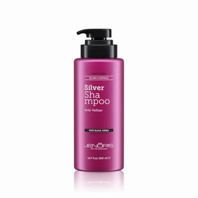 Jenoris Silver Purple Shampoo For Blonde, Silver, Gray & Lightened Hair – Neutralizes Yellow & Brassy Tones – Enriched with Natural Oils, Paraben & SLS Free, Salon Professional, 16.9 Fl Oz