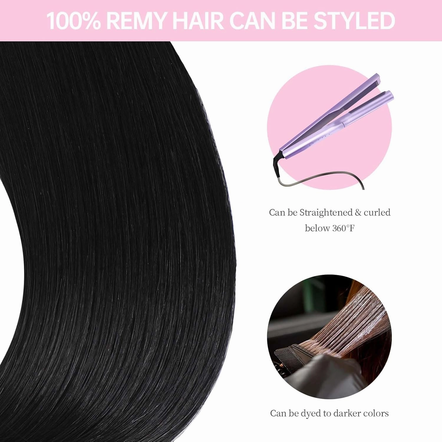 Jet Black Tape in Hair Extensions Human Hair,20 inches 20 Pcs Seamless Invisible Remy Human Hair Extensions,Straight Silky 50g Tape ins #1