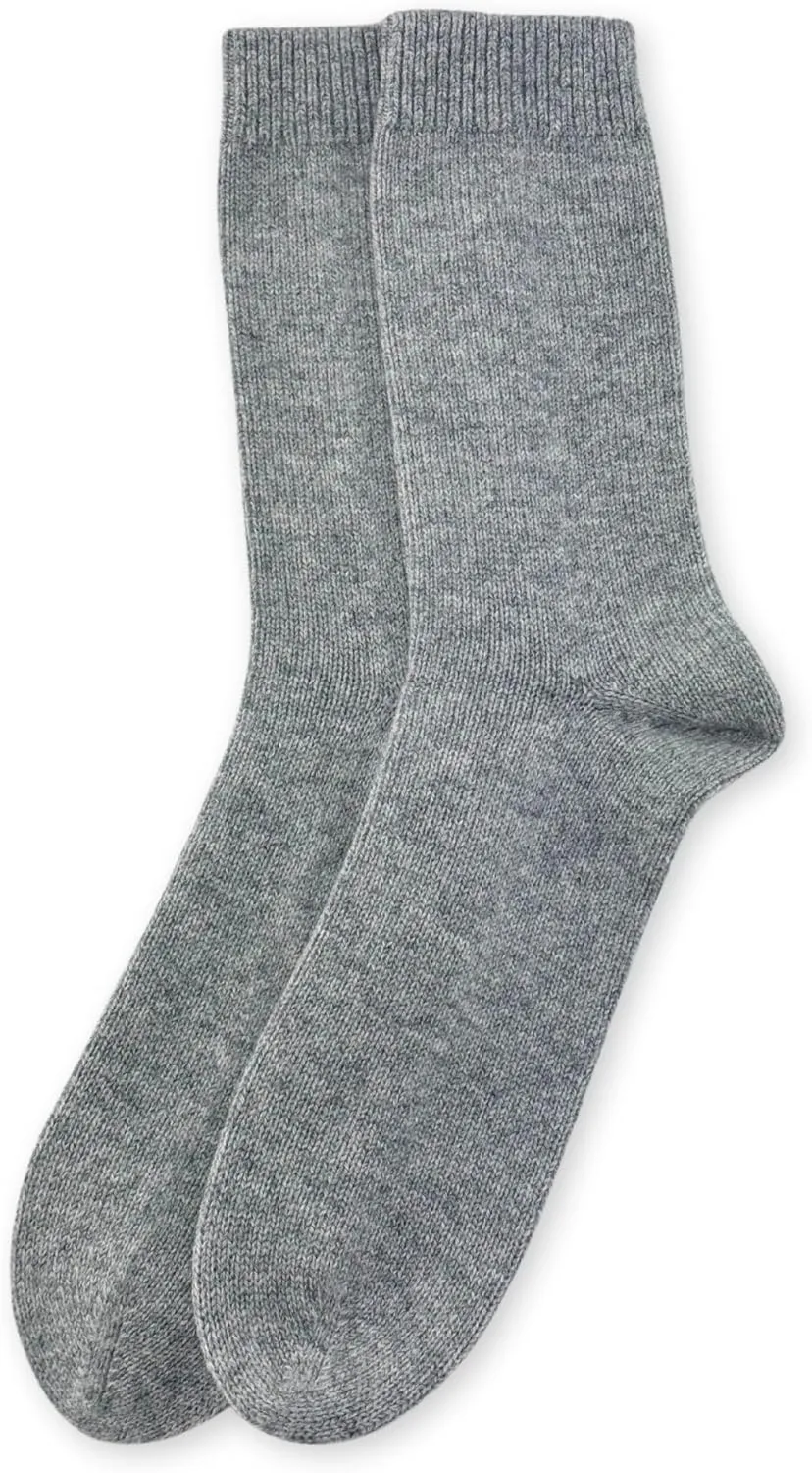 Jet&Bo 100% Cashmere Bed Socks Unisex Large (Men’s 8-12, Women’s 10-14)