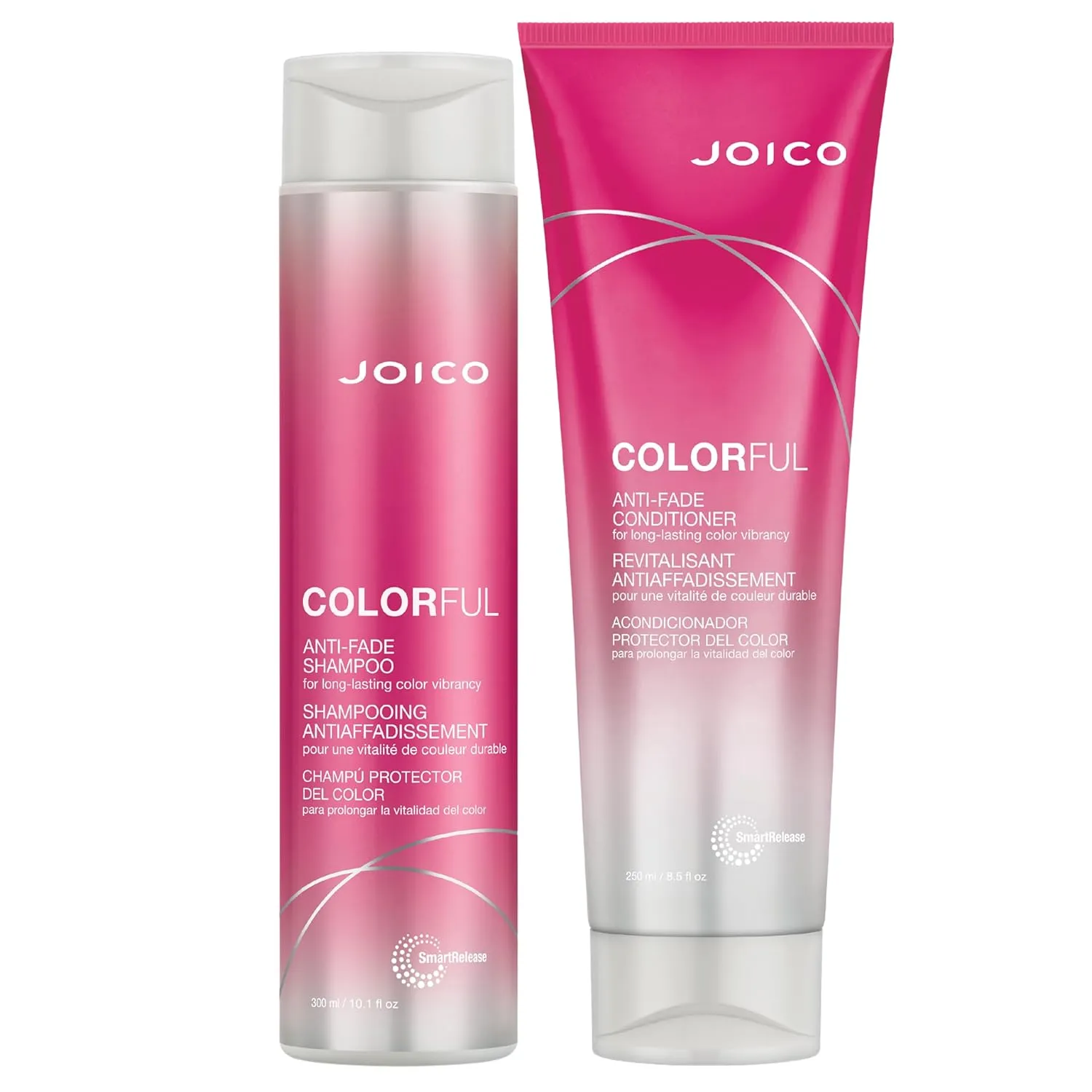 Joico Colorful Anti-Fade Shampoo and Conditioner Set | Preserve Hair Color | Long-Term Vibrancy | For Color-Treated Hair