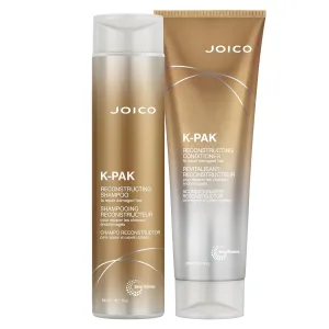 Joico K-PAK Daily Reconstructing Shampoo & Conditioner Set | For Damaged Hair | Repair Damage & Prevent Breakage | Double Hair Strength | Boost Shine | With Keratin & Guajava Fruit Extract
