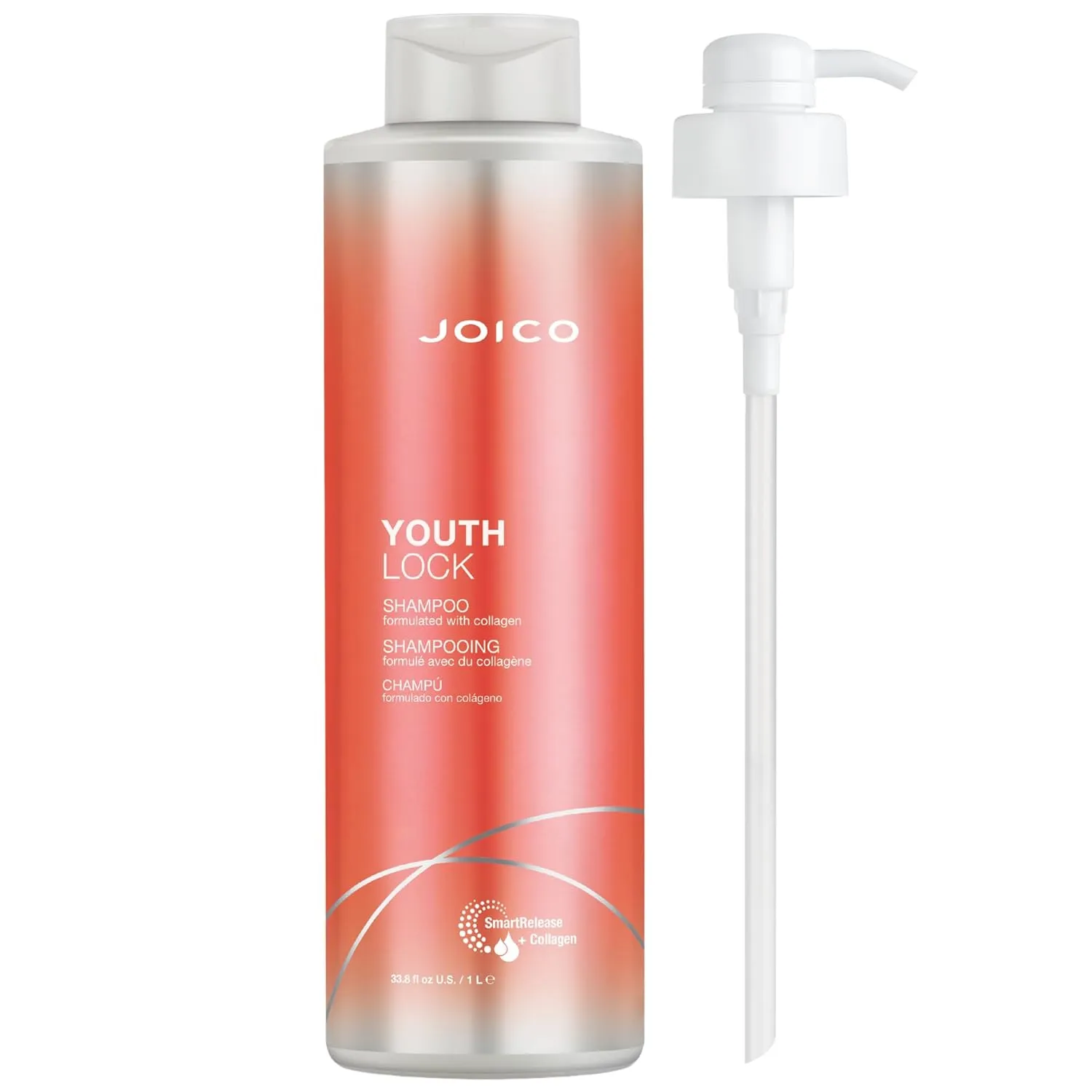 Joico YouthLock Shampoo Formulated with Collagen | Youthful Body & Bounce | Reduce Breakage & Frizz | Free of SLS/SLES Sulfates