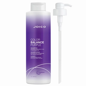 Joico Color Balance Purple Shampoo | For Cool Blonde or Gray Hair | Eliminate Brassy Yellow Tones | Boost Color Vibrancy & Shine | UV Protection | With Rosehip Oil & Green Tea Extract