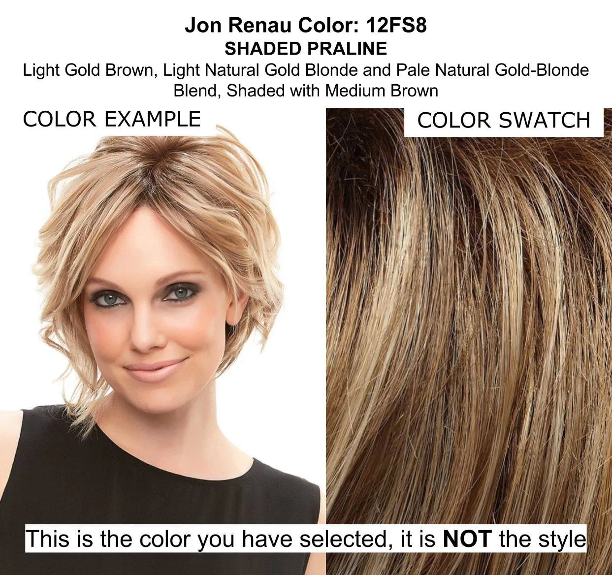 Jon Renau & Christy's Wigs Bundle - 5 Items: Stella Star Wig Q & A Booklet, 2oz Travel Size Shampoo, Cap & Wide Tooth Comb - Color: 12FS8