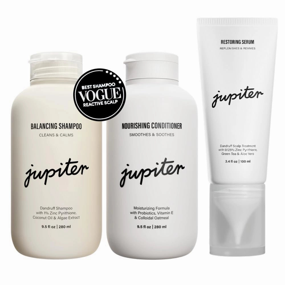 Jupiter Anti Dandruff Shampoo For Women & Men - Physician-Formulated For Flaky, Itchy, Oily, Dry Scalp - Vegan & Color Safe, Anti-Dandruff - 9.5 fl oz