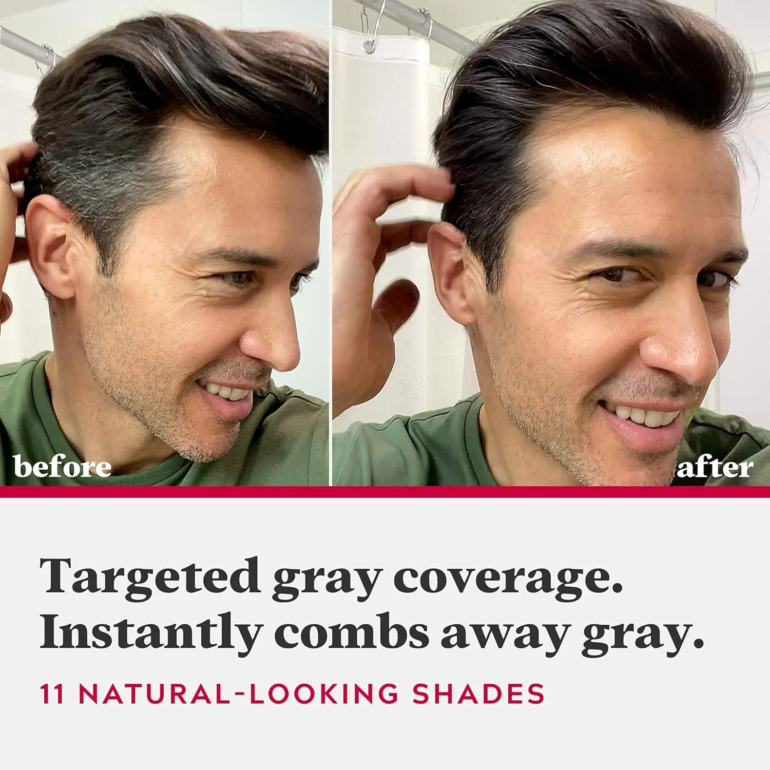 Just For Men Control GX Grey Reducing 2-in-1 Shampoo and Conditioner & Easy Comb-In Color Mens Hair Dye, Easy No Mix Application with Comb Applicator