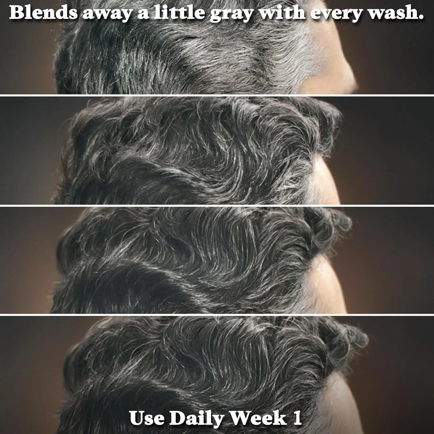 Just For Men Control GX Grey Reducing Beard Wash Shampoo with Keratin, Gradually Colors Mustache and Beard, Leaves Facial Hair Thicker Softer and Fuller, 4 Fl Oz - Pack of 3 (Packaging May Vary)