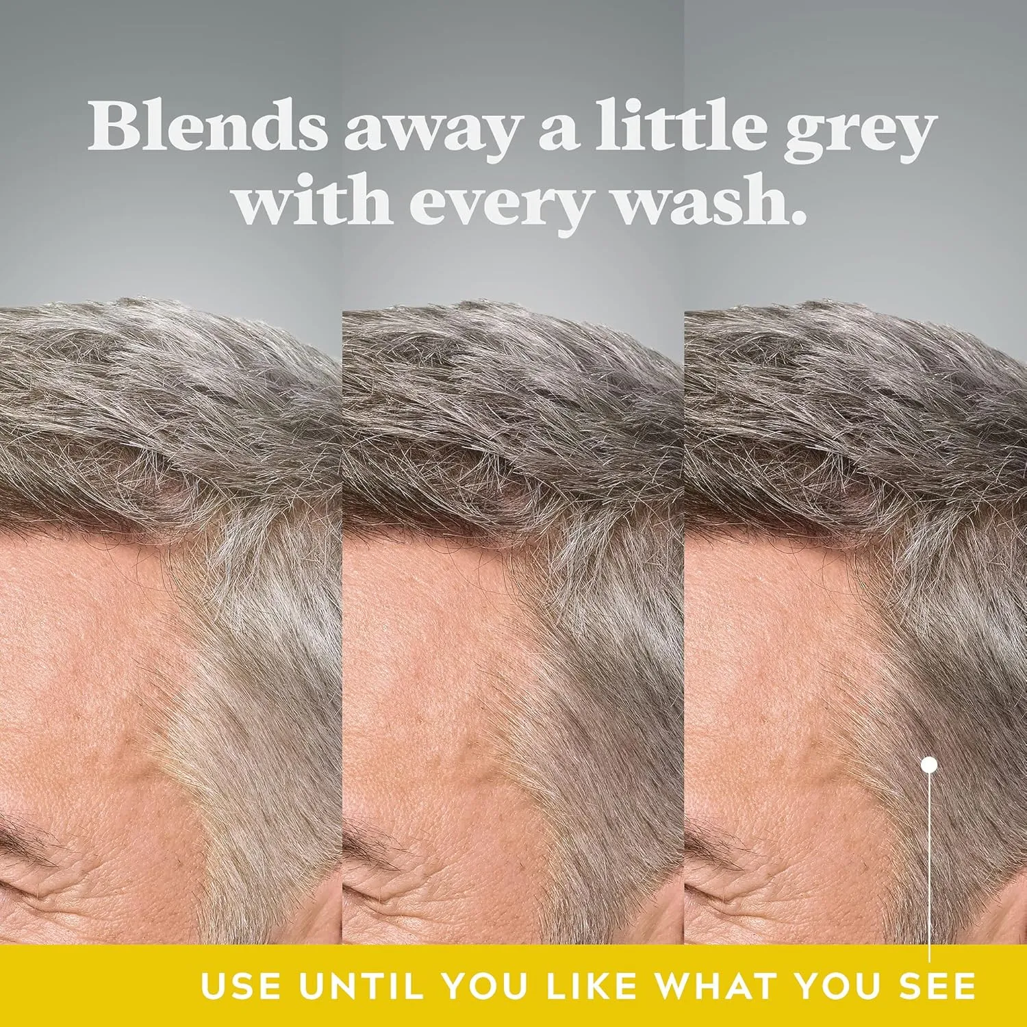 Just for Men Control GX Grey Reducing Shampoo for Lighter Shades of Hair & Mustache & Beard, Beard Dye for Men with Brush