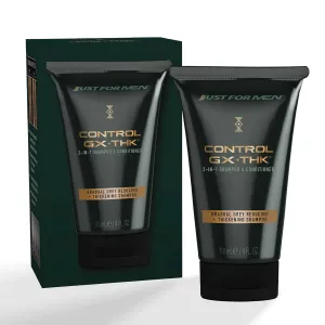 Just for Men Control GX   THK Thickening Shampoo and Conditioner with Grey Reduction, Shampoo for Thinning Hair with Alpha Keratin, Thickens Hair Up to 20%, Works with Every Hair Texture, 4 oz