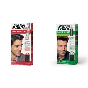Just For Men Easy Comb-In Color Mens Hair Dye, Easy No Mix Application & Shampoo-In Color (Formerly Original Formula)