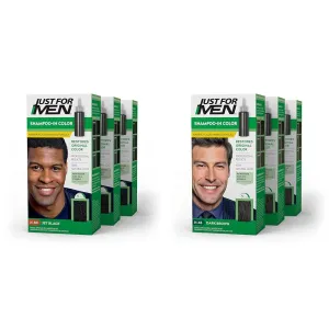 Just For Men Shampoo-In Color (Formerly Original Formula), Mens Hair Color & Shampoo-In Color (Formerly Original Formula), Mens Hair Color with Keratin and Vitamin E for Stronger Hair