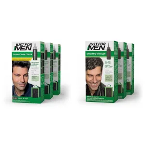 Just For Men Shampoo-In Color (Formerly Original Formula), Mens Hair Color with Keratin and Vitamin & Shampoo-In Color (Formerly Original Formula), Mens Hair Color with Keratin and Vitamin E