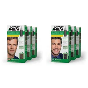 Just For Men Shampoo-In Color (Formerly Original Formula), Mens Hair Color with Keratin and Vitamin & Shampoo-In Color (Formerly Original Formula), Mens Hair Color with Keratin and Vitamin E