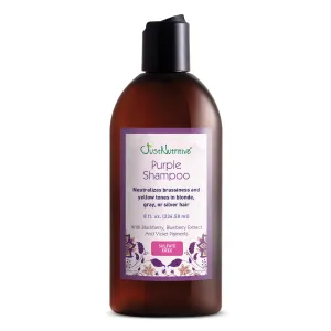 Just Nutritive Purple Toning Shampoo for Blonde, Gray, White, Silver, and Bleached Hair - Eliminate Brassiness, Boost Shine, Repairs, Hydrates, Sulfate-Free, Paraben-Free, Anti-Yellowing, 8 oz.
