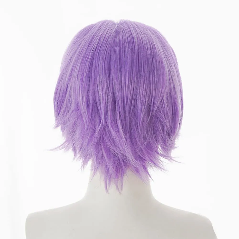 Kamishiro Rui Cosplay wig Purple &blue pick color 30cm (Purple &blue pick color(Kamishiro Rui))