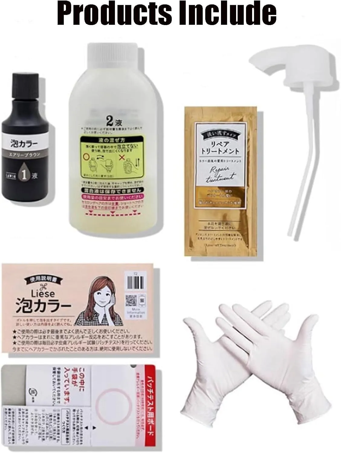 Kao Liese Prettia Bubble Foam Hair Dye Kit - All Hair Types